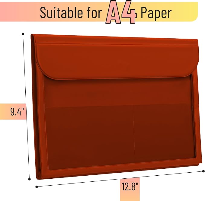Mr. Pen Red Plastic File Folders - Image 2