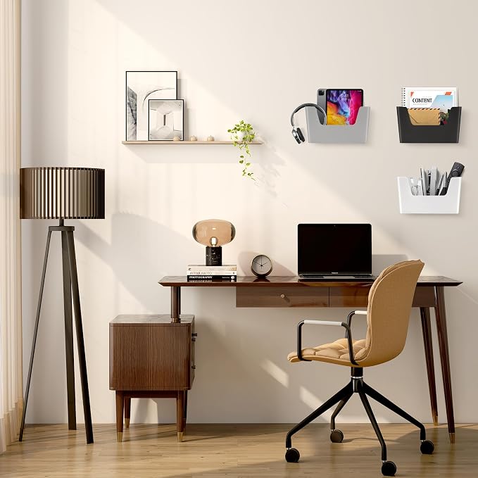 JOMOLA No Drilling File Holder 5 Pack Mail Organizer Wall Mount File Organizer - Image 5