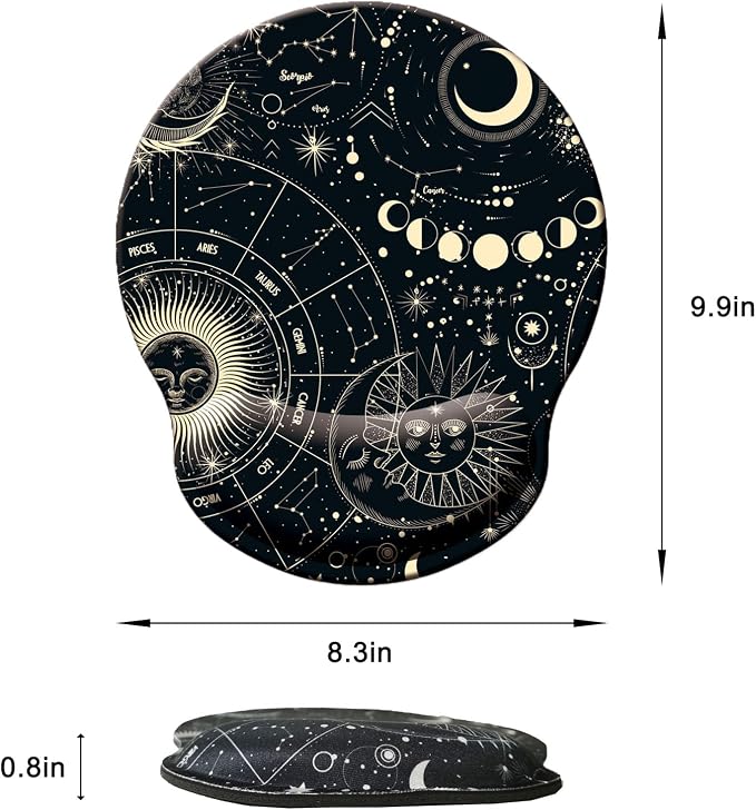 Mouse Pad with Wrist Support, Ergonomic Mouse Pad with Memory Foam Wrist Rest - Image 6