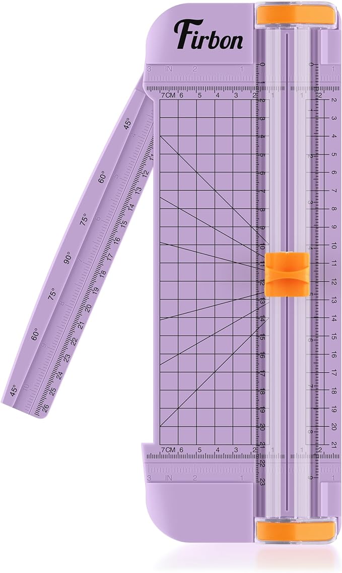 Firbon Purple A5 Paper Cutter, Straight Small Paper Trimmer by Firbon