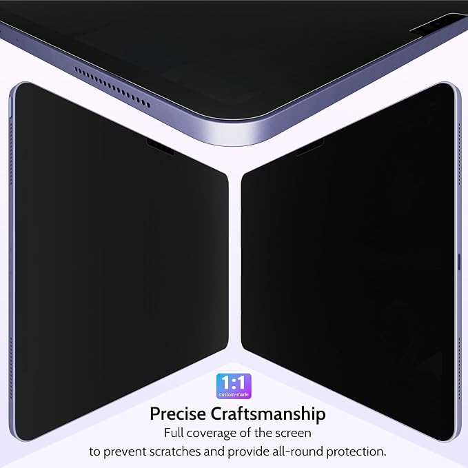 Peslv Privacy Screen Protector for iPad Pro 13 Inch M4/M5, Anti Glare Blue - Image 6