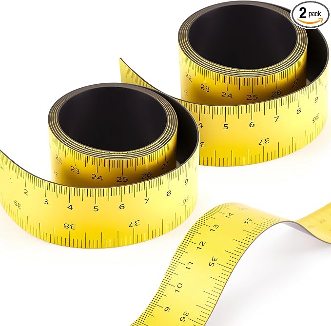 Relaxweex 2 Pcs 39.37 Inch Magnetic Ruler Flexible Tape Magnetic Tape Measure by Relaxweex