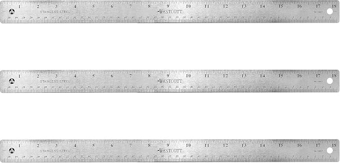 Westcott Stainless Steel Rulers by Westcott