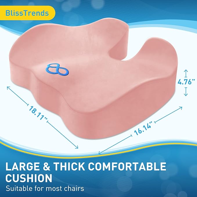 BlissTrends Seat Cushion, Thick Memory Foam Cushions - Image 3