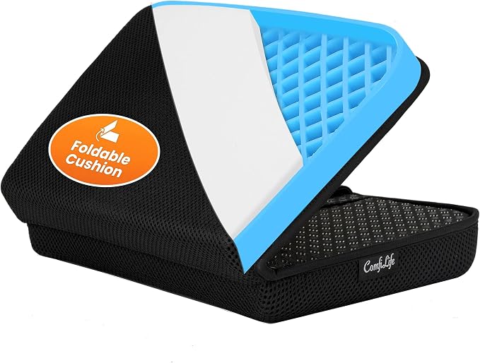 ComfiLife Ergo-Gel + Comfort Foam Airplane Seat Cushion – Travel Seat Cushion – by ComfiLife