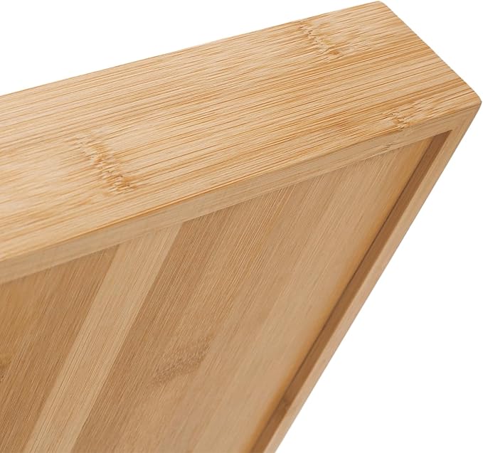 Bamboo Letter Tray, Wood Desk Tray, Wooden Desk Organizer, A4 Paper, Magazine - Image 3