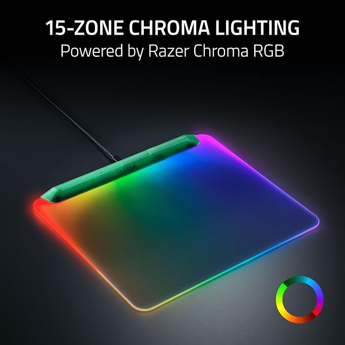 Razer Firefly V2 Pro Fully Illuminated RGB Gaming Mouse Mat: Backlit Design - Image 3