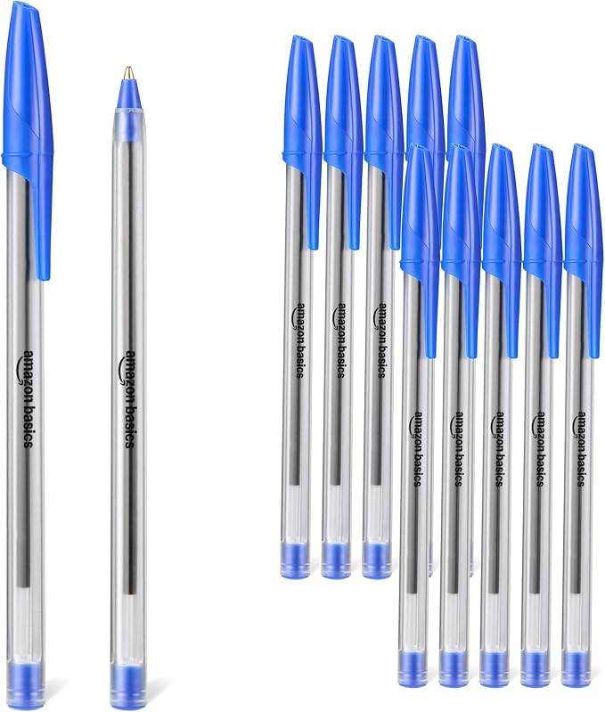 Amazon Basics Ballpoint Pens, Medium Point 1.0mm by AmazonBasics