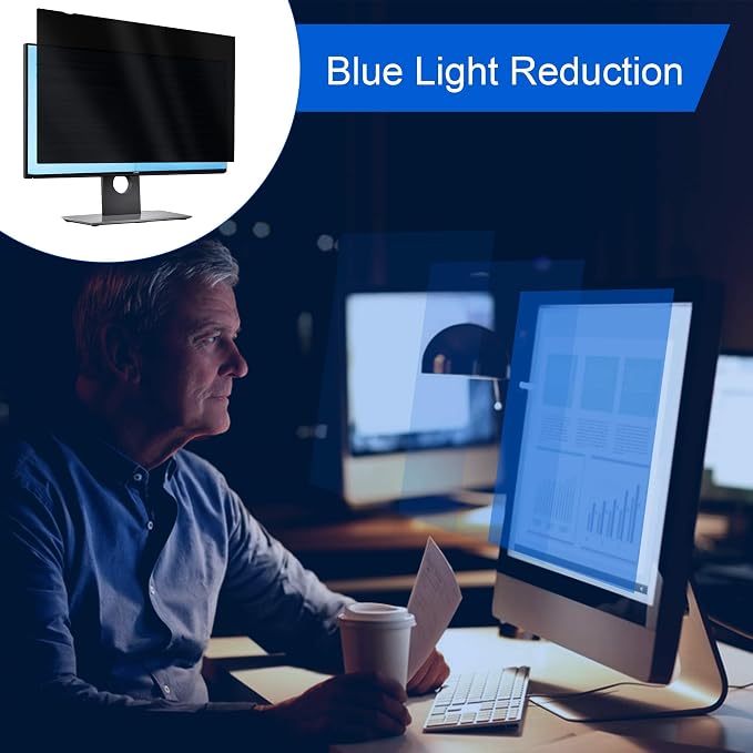 Magicmoon 2-Pack 24 Inch Computer Privacy Screen Filter, Anti-Spy/Glare - Image 5
