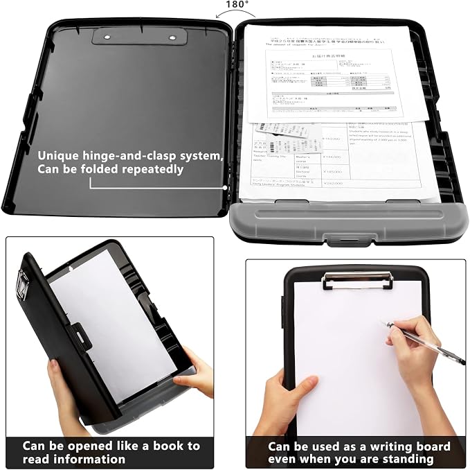 SFLHHDM Storage Clipboard with Pen Holder, High Capacity Clipboards - Image 6