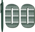 Deegtran 100 Pack No Bleed Green Barrel Click Pens, Wholesale Retractable by DEEGTRANPENS