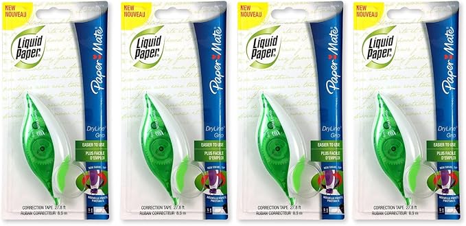 Paper Mate 660415 Liquid Paper DryLine Grip Correction Tape Dispenser, Rewrite by Unknown