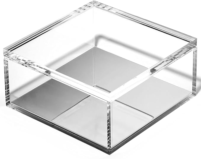 OfficeGoods Acrylic Desk Organizer w/Silver Base – Functional & Elegant Odds & - Image 3