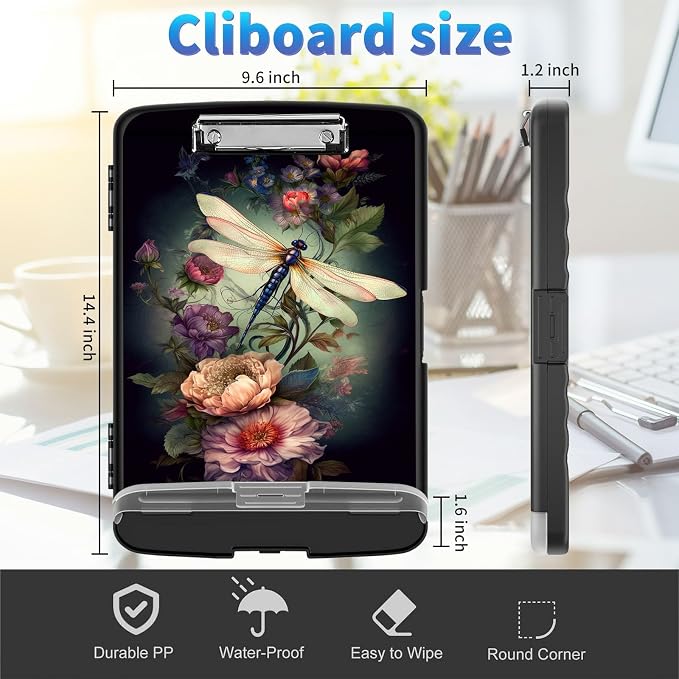 Clipboard with Storage, Clip Boards 8.5x11 with Storage High Capacity Nursing - Image 4