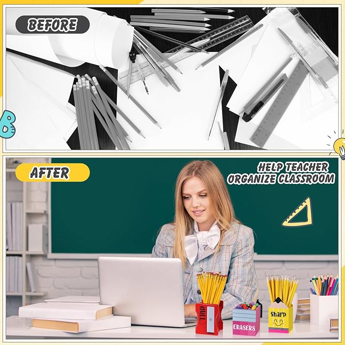 Gilprop 3 Pcs Back to School Sharp and Dull Pencil Holder - Image 6