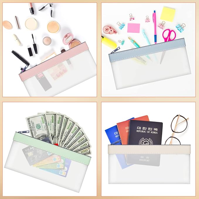 Clear Money Envelopes for Cash 7.6"x3.7" | Money Bags - Image 5