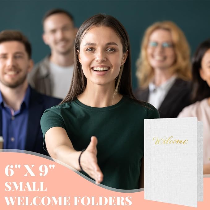 Affrolling 50 Pack 6 x 9 Inch Welcome Pocket Folders Church Visitor Welcome - Image 6