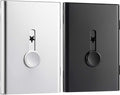 Tatuo 2 Pcs Black Silver Business Card Holder Thumb Drive Stainless Steel by Tatuo