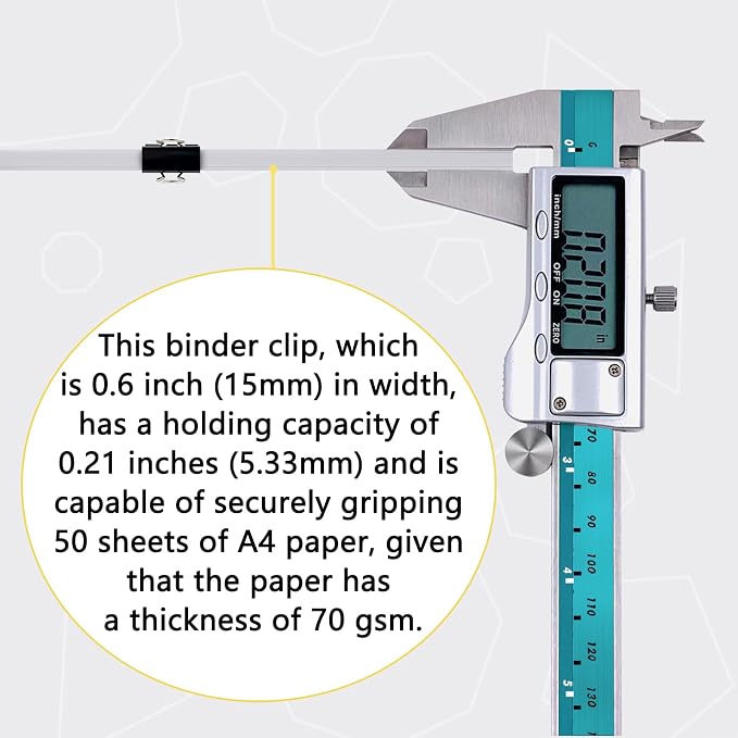 Ykimok 40Pcs Mini Binder Clips, 5/8 inch, Paper Clamps Micro Size - Image 6