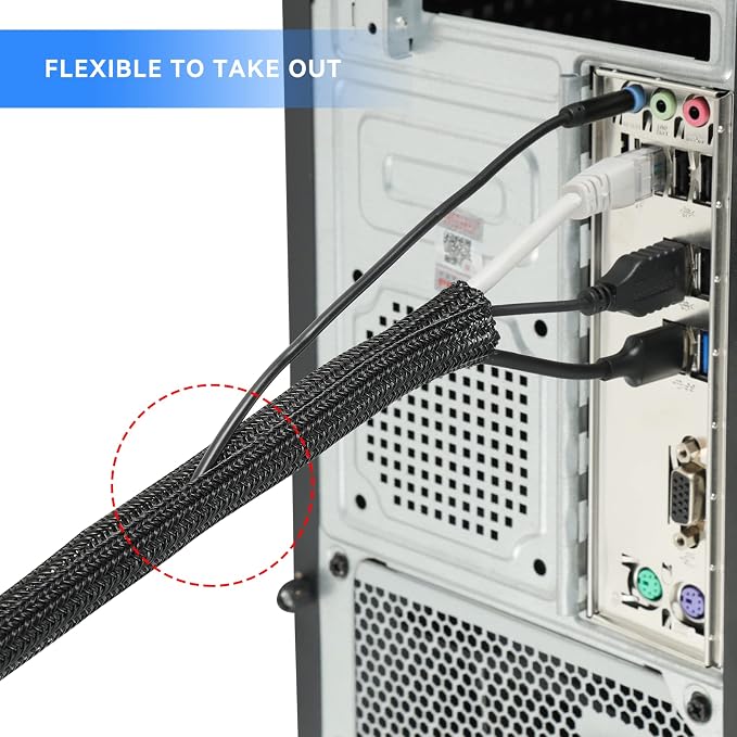 AGPTEK Cable Sleeve, 25ft - Image 8
