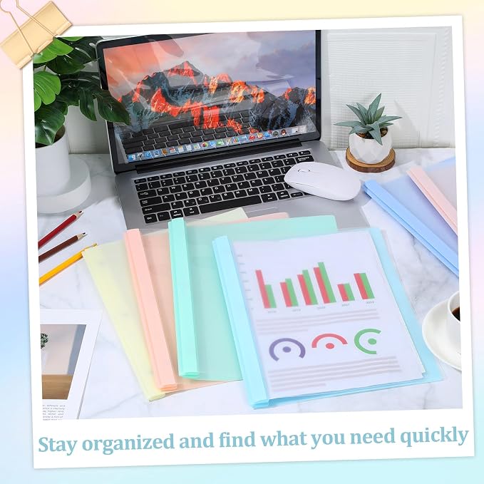 6 PCS Pastel Plastic Report Covers - Image 4