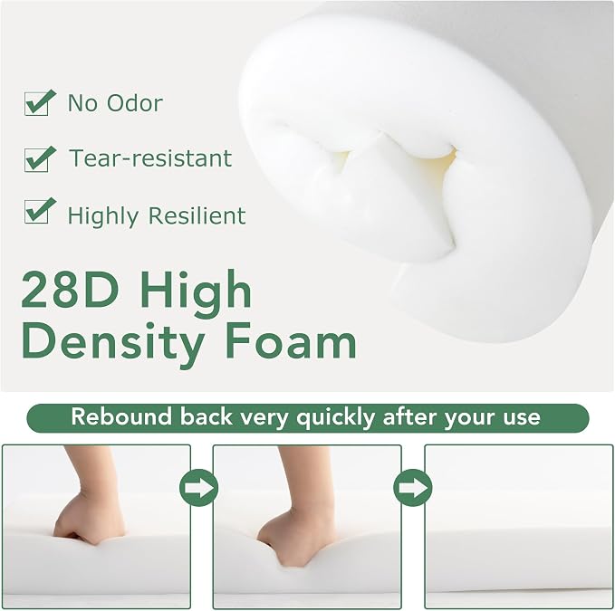 Outdoor Chair Cushions Set of 2: Waterproof & Fade Resistant Patio Furniture - Image 5
