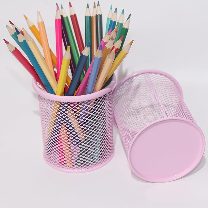 Pen Holder Mesh Pencil Holder Metal Pen Holder Cup Pencil Cup Holder - Image 3
