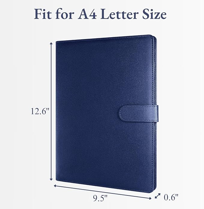 Mymazn Padfolio, Portfolio Folder, Legal Pad Holder, Resume Folder | Faux - Image 3