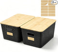 Bagnizer 2 Pack Tall Plastic Storage Bins by Bagnizer