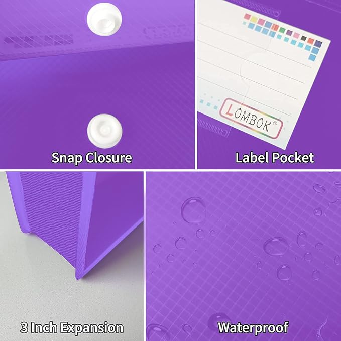 YoeeJob Plastic File Folders Legal Size Expandable Document Folder - Image 5