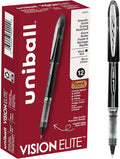 Uni-Ball Vision Elite Rollerball Pens Fine Point Micro Tip by uni-ball