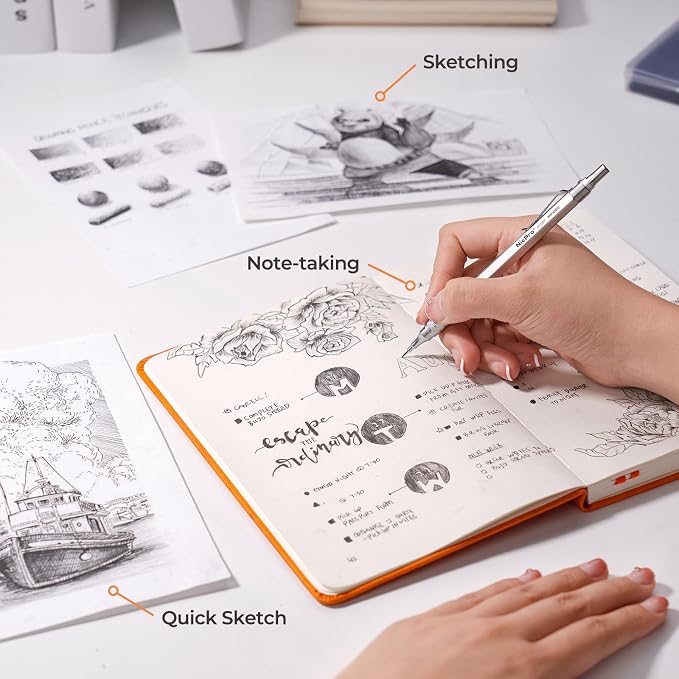 Nicpro 2 PCS Metal Mechanical Pencil 0.5mm & 0.7 mm - Image 6