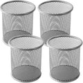 Ameceres 4 Packs Wire Mesh Pencil Holder Metal Pen Cup Desk Pen Organizer Case by Ameceres
