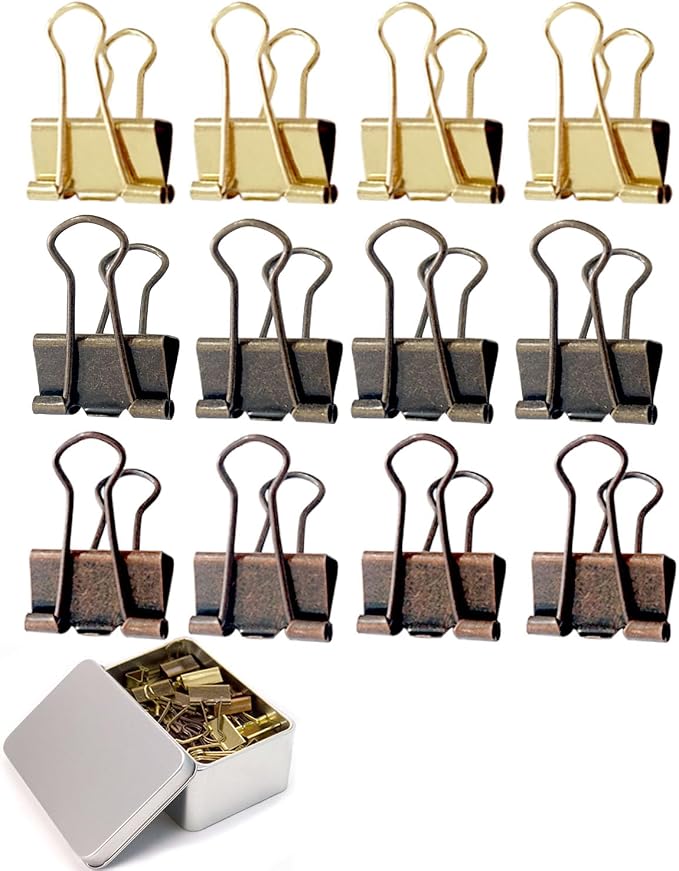 Large Binder Clips 1.25in 12-Pack by SHAOUMAN