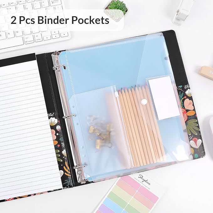 SKYDUE 1 Inch 3-Ring Binder - Image 2