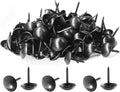 Piutouyar 200 Pcs Black Upholstery Tacks Antique Metal Thumb Tacks Round Head by Piutouyar