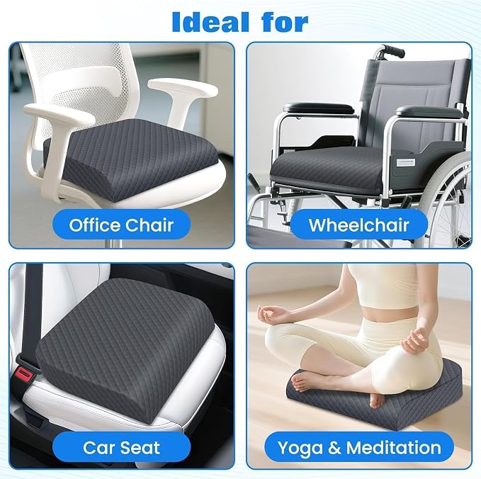 Seat Cushion for Office Chair, Memory Foam Chair Cushions, Car Seat Cushion for - Image 5