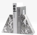 Marble Bookends for Heavy Books, Decorative Bookends for Shelves, Durable and by Karibiber