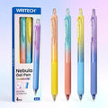 WRITECH Gel Pens Fine Point: Blue Ink 0.7mm Retractable 4ct Smooth Writing by WRITECH