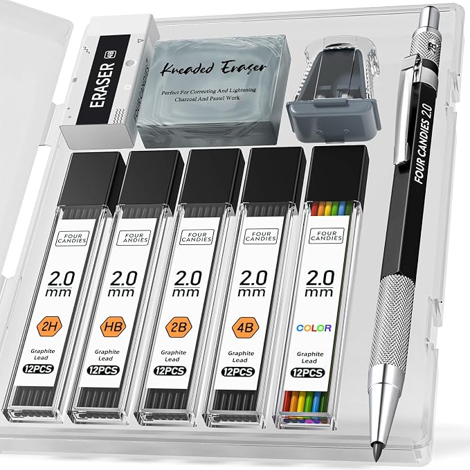 Four Candies 2MM Mechanical Pencil Set by FourCandies