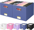 BALEINE File Organizer Box, Cardboard File Folder Organizer by BALEINE