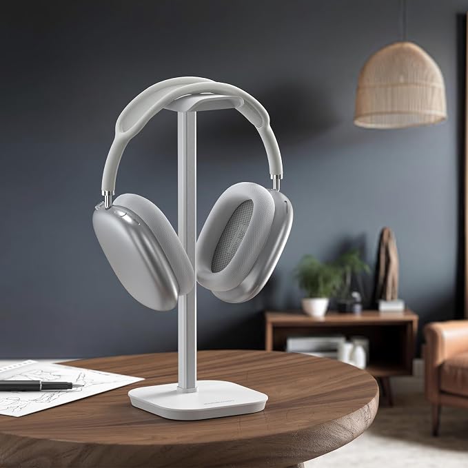 Headphone Stand, Desktop Headset Holder Heavy Base Desk Earphone Stand Aluminum - Image 8