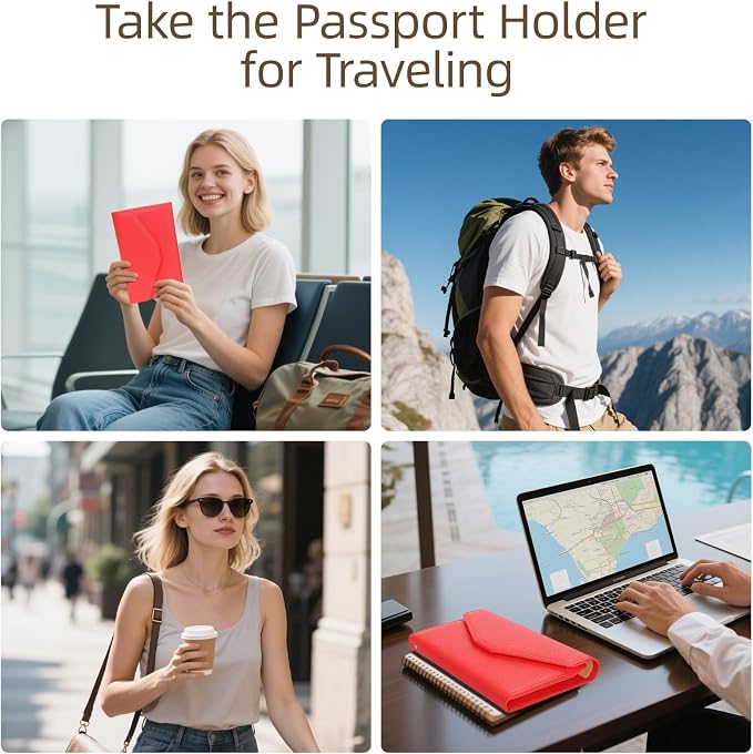 ZOPPEN Mulit-purpose Rfid Blocking Passport Holder Travel Wallet Passport and - Image 8