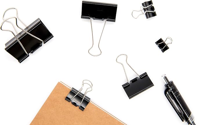 DSTELIN Binder Clips Paper Clamps Assorted Sizes 100 Count, X Large, X Small - Image 5