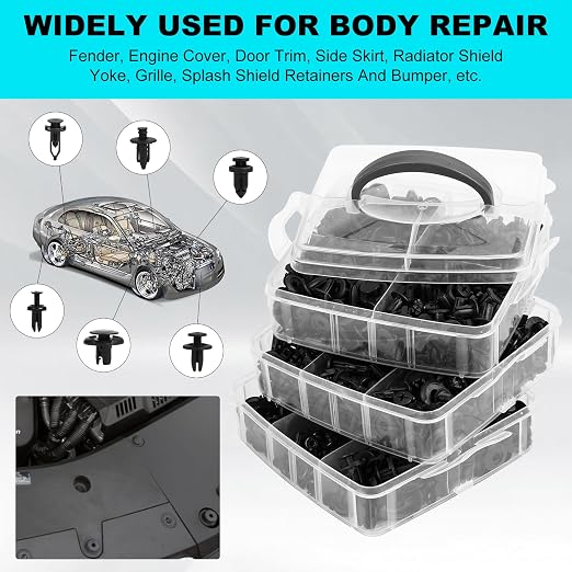 620pcs Push-Type Retainer Clips, Bumper Fender Nylon Rivets of 16 Most Popular - Image 6
