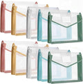 Epakh 10 Pieces Plastic File Folders Envelope Expanding File Wallet Organizer by Epakh