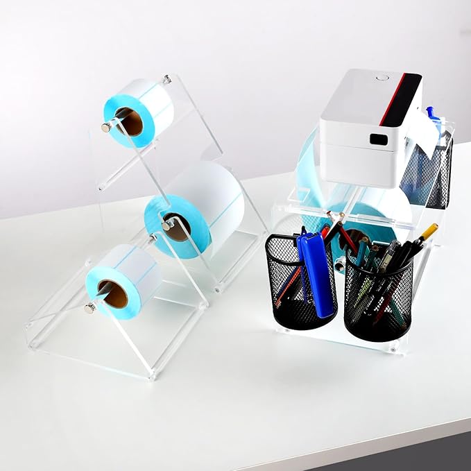 Sticker Roll Holder for Rolls and Fanfold Labels, Label Holder for Thermal - Image 3