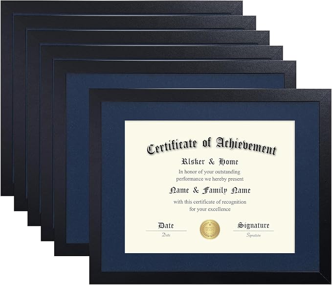 ELSKER&HOME 8.5x11 Certificate Frame Black by ELSKERHOME