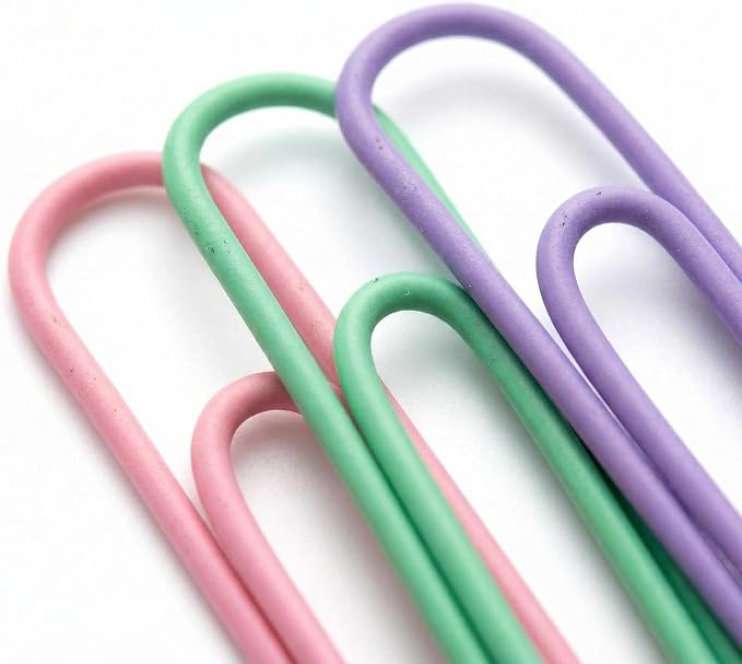 Multicolor Jumbo Paper Clips, 1.3 Inch & 2 Inch, School & Home, Document - Image 3