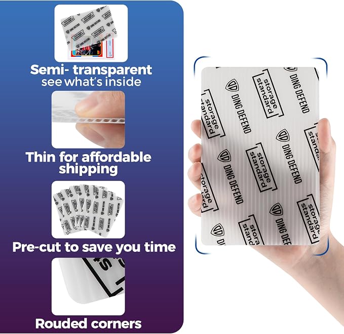 Card Protectors Trading Cards Shipping Supplies, Plastic Semi Rigid Card Holder - Image 6